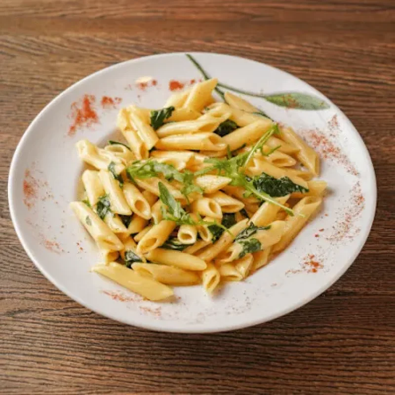 Penne Spinat mit Sahnesauce